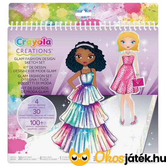 Divattervező album kiegészítőkkel - Crayola