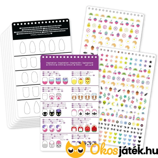 Köröm tervező album kiegészítőkkel tartalma