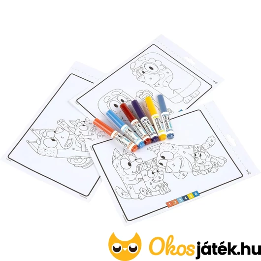 Bluey szám szerinti színező