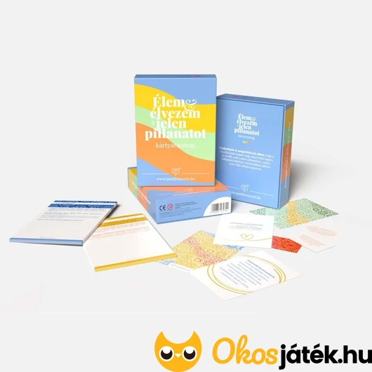 Élem és élvezem a jelen pillanatot kártyacsomag
