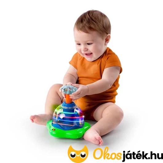 Zenélő, világító spinner játék