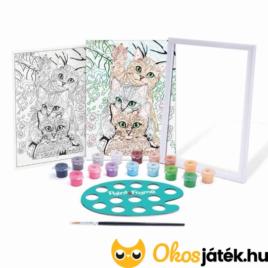 Szám szerint festés - Cicák Paint and Frame tartalma