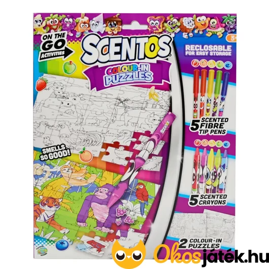 Scentos - Színezhető puzzle készlet