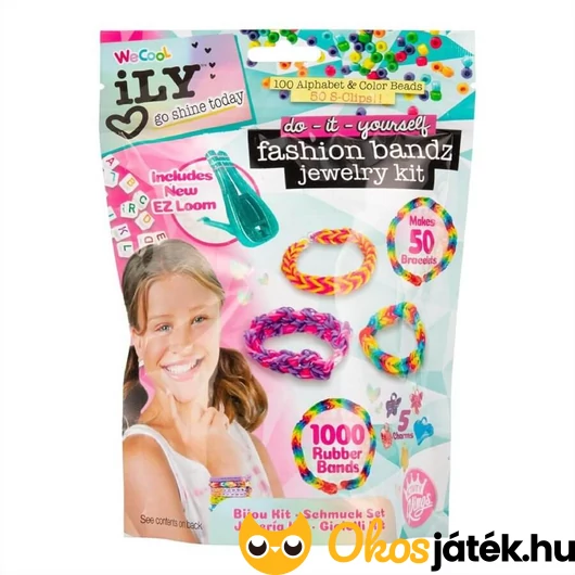 Gumikarkötő készítő szett tasakban