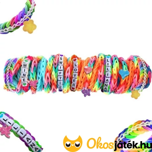 Betűs gumikarkötő készítő