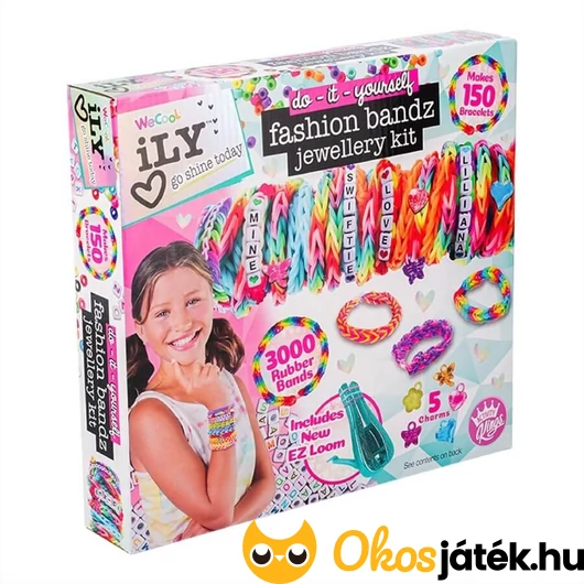 Gumikarkötő-készítő szett - iLY