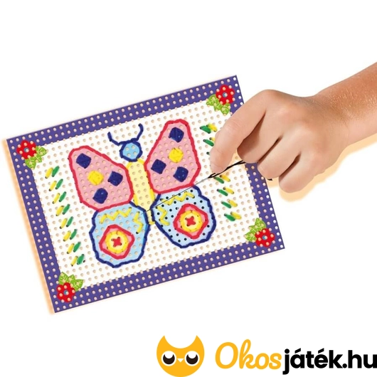 SES varrós játék - Pillangós hímző sablon