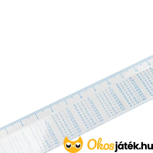 15 cm-es vonalzó szorzótáblával
