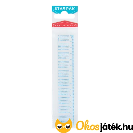 15 cm-es műanyag vonalzó szorzótáblával