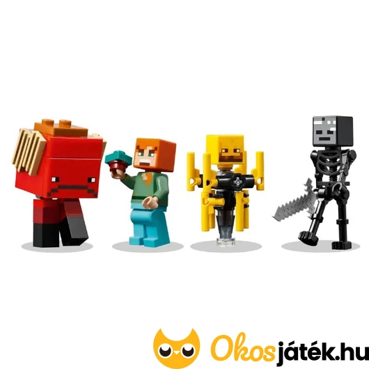 Lego Minecraft - Alex, Strider, Őrláng és Sorvasztó csontváz