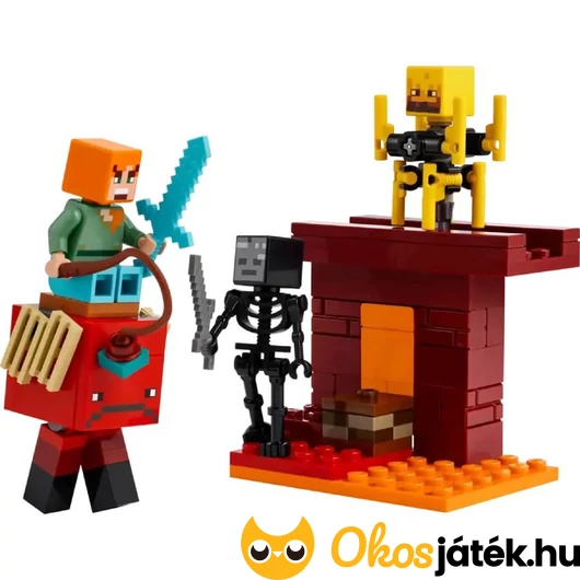 Lego Minecraft - Csata az alvilági lávatónál