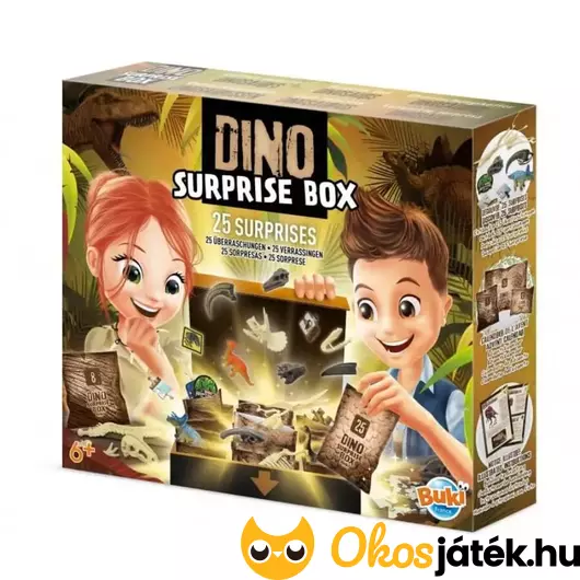 Dinoszauruszos adventi naptár meglepetés doboz