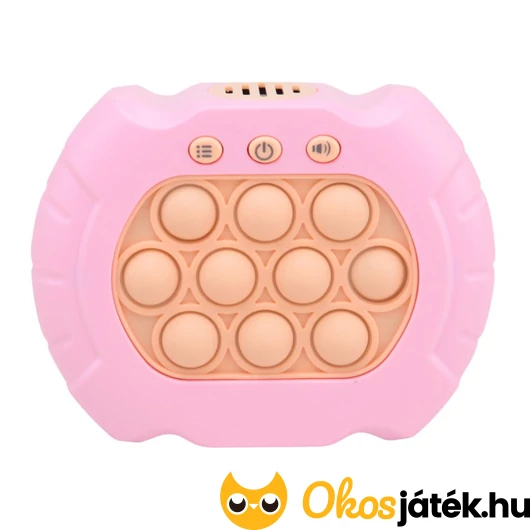 Pop it gyorsasági elemes memória játék rózsaszín