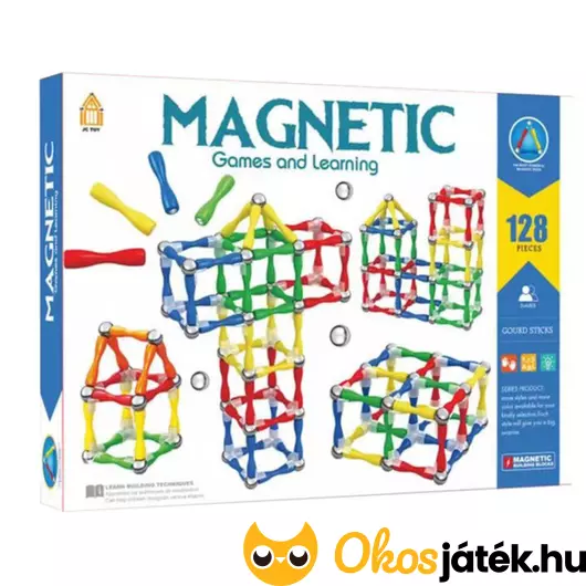 Mágneses építőelem készlet Magnetic games and learn