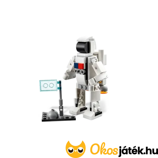 Lego űrhajós zászlóval