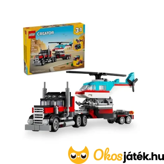 Lego Creator - Platós teherautó és helikopter 31146