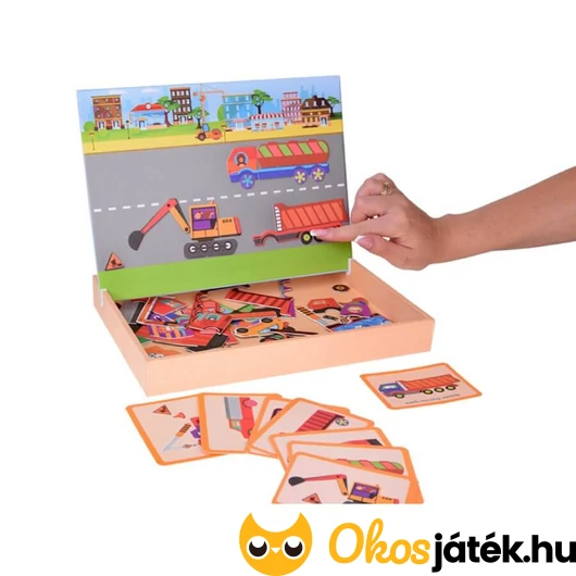 Mágneses könyv munkagépekkel