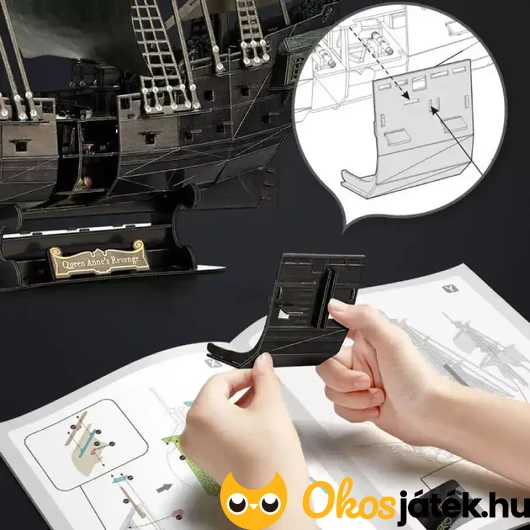 Anna királynő bosszúja kalózhajó összerakása