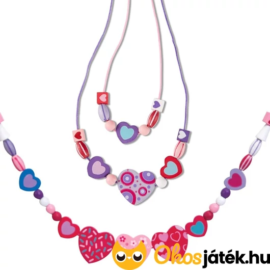 Ékszerkészítő készlet fa gyöngyökkel