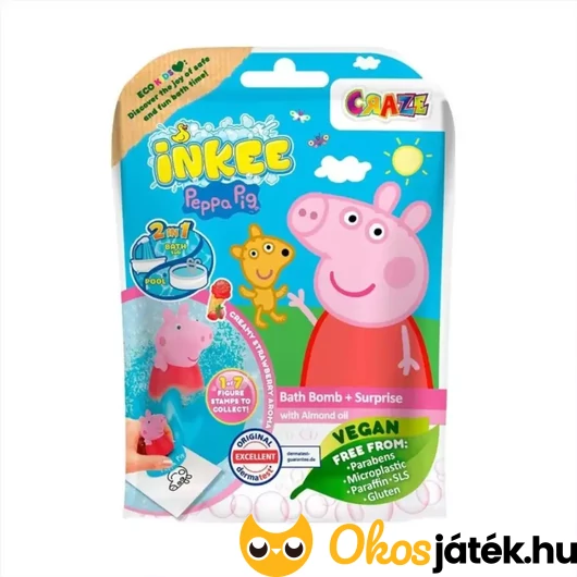 Fürdőgolyó meglepetés Peppa malac nyomdával - Craze