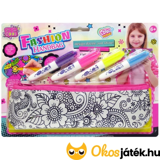 Kifesthető tolltartó filctollakkal