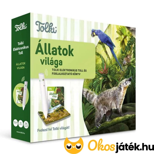 Tolki - Állatok világa interaktív szett tollal