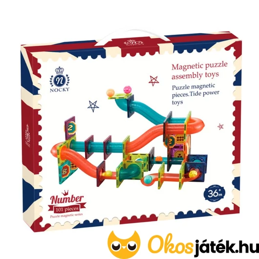 Mágneses golyófuttató játék