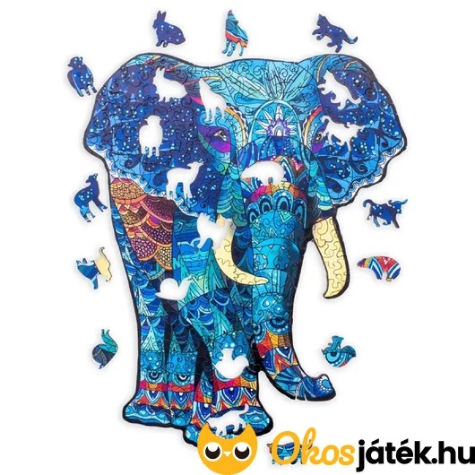 Elefántos forma puzzle