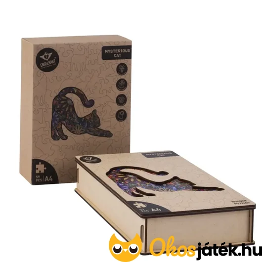 Cicás forma puzzle doboza