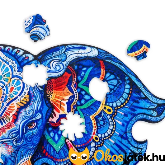 Elefánt fejes puzzle