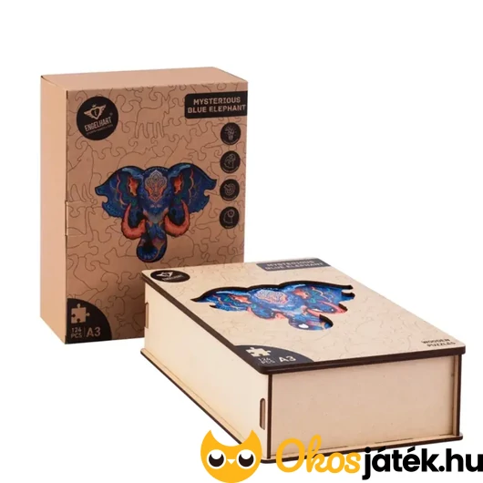 Fa puzzle gyerekeknek doboza