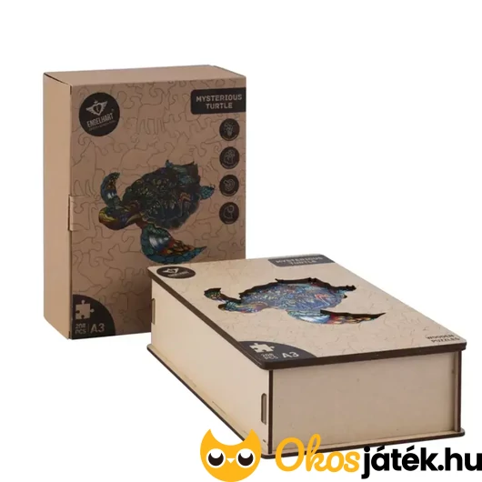  Fa puzzle felnőtteknek - teknős doboza
