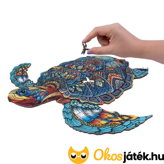 Teknős kirakó gyerekeknek A3 méretben