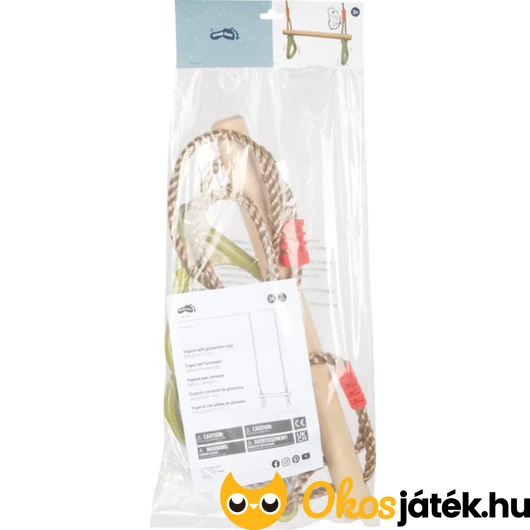 Trapézhinta műanyag gyűrűkkel