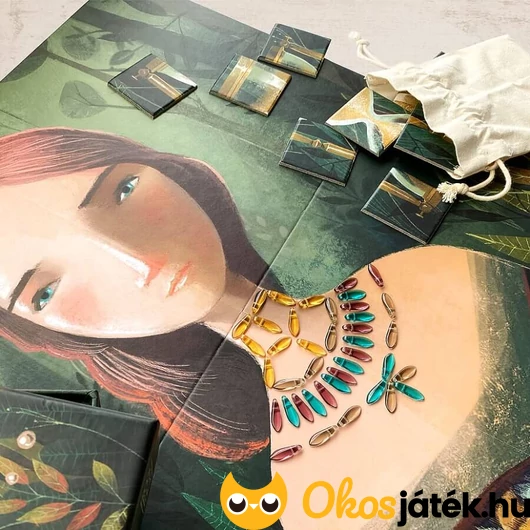 Az elveszett nyakék társasjáték táblája