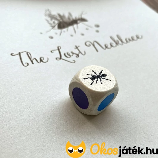 Elveszett nyakék társasjáték dobókockája