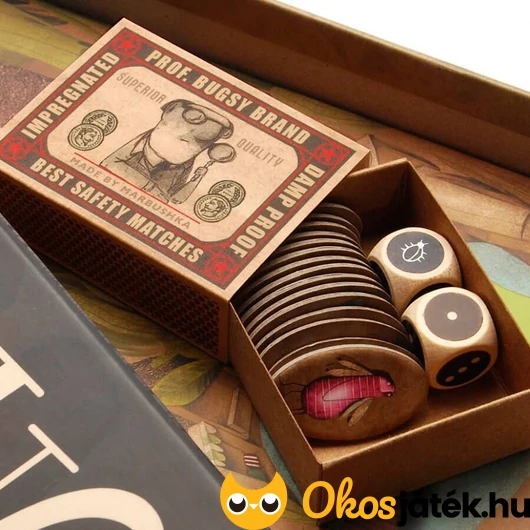Bogárkák társasjáték gyufásskatulya