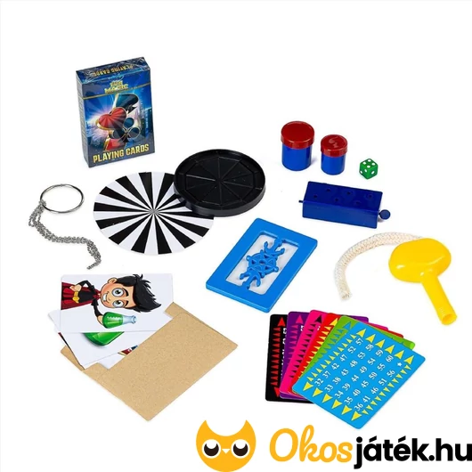 Magic City kék bűvészkészlet tartalma