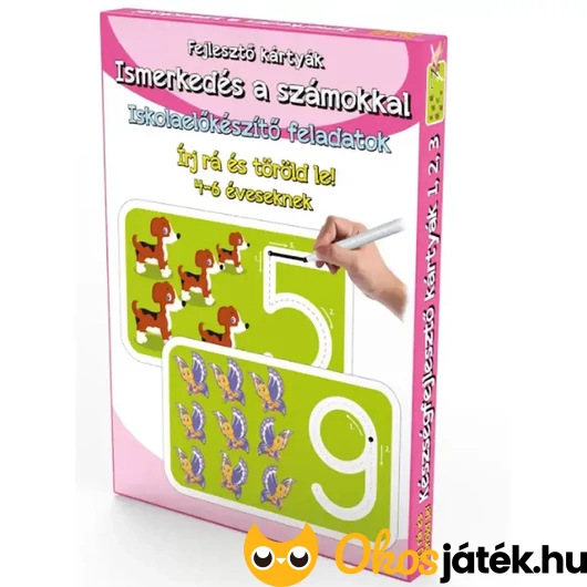 Ismerkedés a számokkal - Iskola előkészítő kártyák