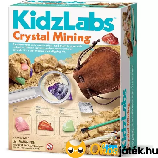 Régész szett kristályokkal - 4M KidzLabs