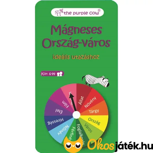 Ország-város mágneses társasjáték