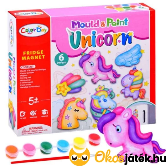 Hűtőmágnes készítő szett - Unikornisok