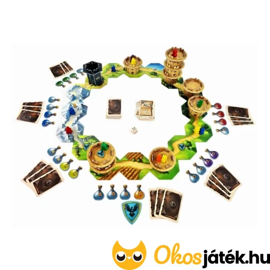 Vándorló tornyok díjnyertes társasjáték játéktere