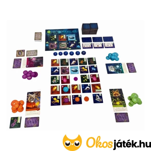 Alkonyat társasjáték elemei 