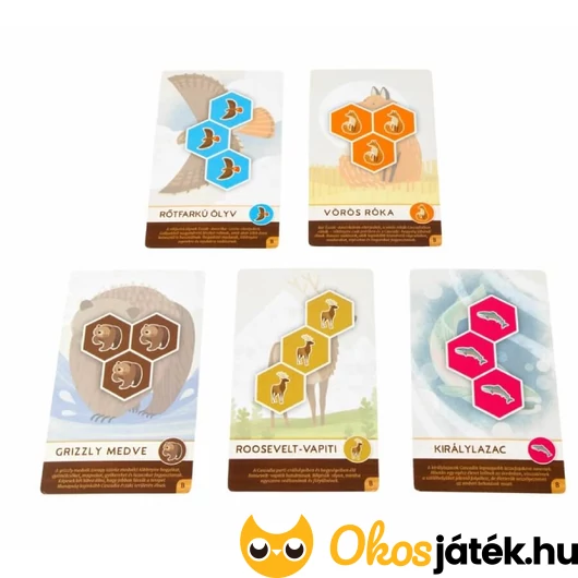 Cascadia Junior állatkártyái