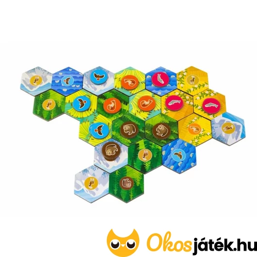 Cascadia Junior társasjáték lapkái