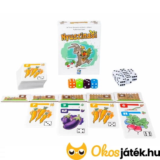 Nyuszinasi társasjáték elemei