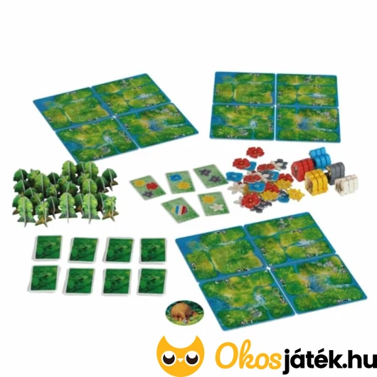 Hutan társasjáték elemei