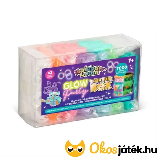 Rainbow Loom - Sötétben világító gumikarkötőkészítő szett