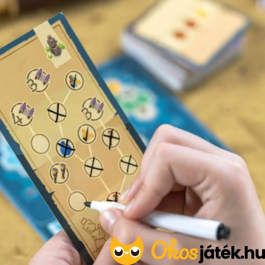 Partvonal társasjáték kártya